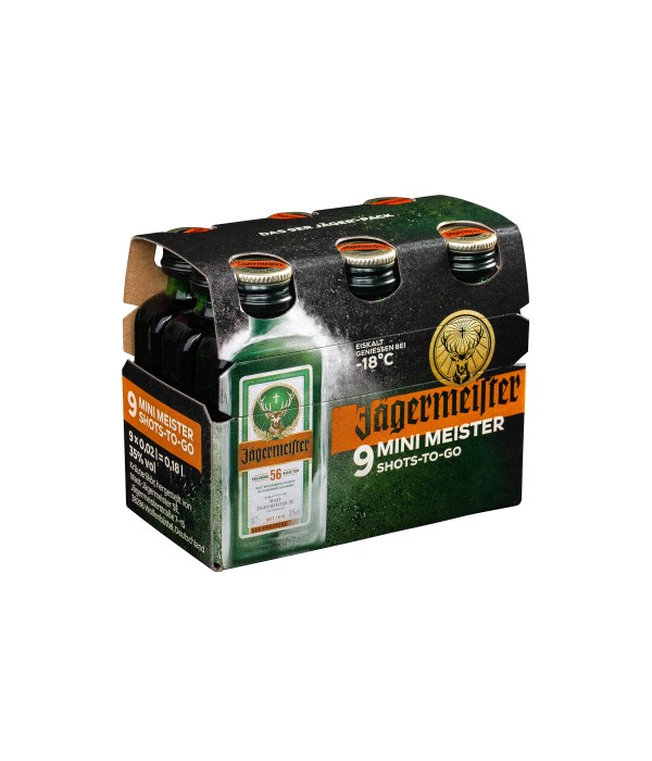 Jägermeister Mini Meister 9 Shots-to-go bij t Bockje in Bathmen
