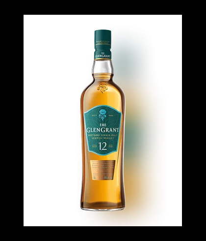 Fles The Glengrant 12YO, whisky, bij slijterij t Bockje in Bathmen