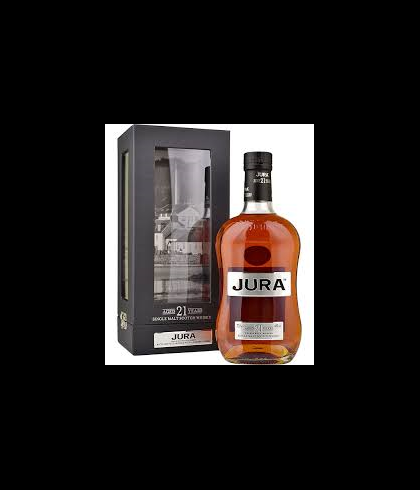 Fles single malt van Jura, op voorraad bij slijterij t Bockje in Bathmen