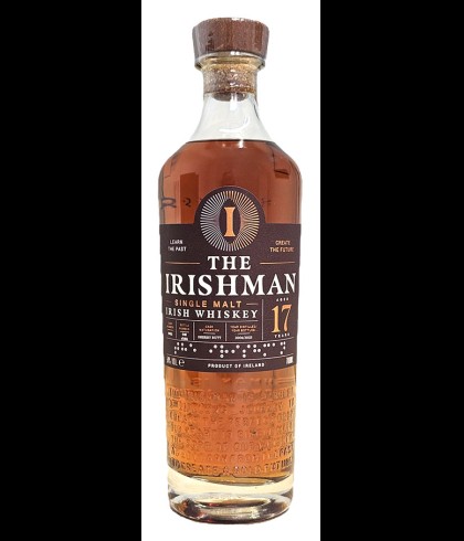 Fles The Irishman 2006 17 Years Old, Ierse whiskey van Walsh Whiskey uit Carlow, op voorraad bij slijterij t Bockje in Bathmen