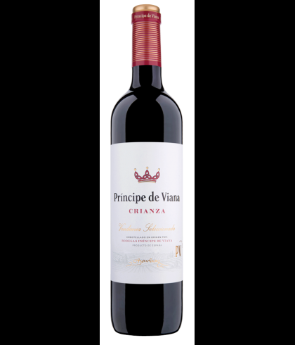 Fles Principe de Viana Crianza, wijn op voorraad bij slijterij t Bockje in Bathmen