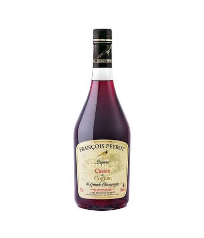 Francois Peyrot Liqueur Cassis&Cognac, op voorraad bij slijterij t Bockje in Bathmen