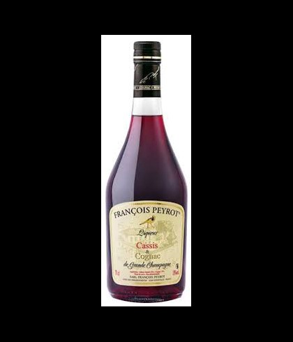 Francois Peyrot Liqueur Cassis&Cognac, op voorraad bij slijterij t Bockje in Bathmen
