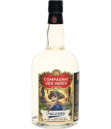 Fles Compagnie Des Indes Tricorne White Rum, rum, bij slijterij t Bockje in Bathmen