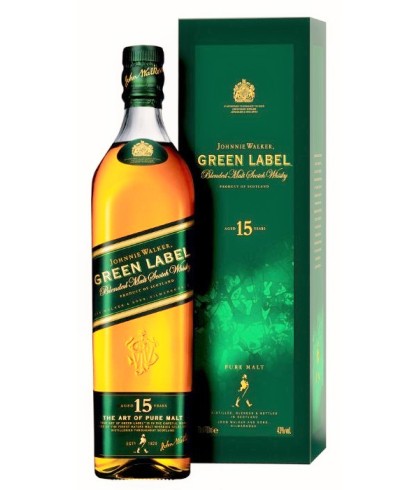 Fles blended Scotch van Johnnie Walker, op voorraad bij slijterij t Bockje in Bathmen
