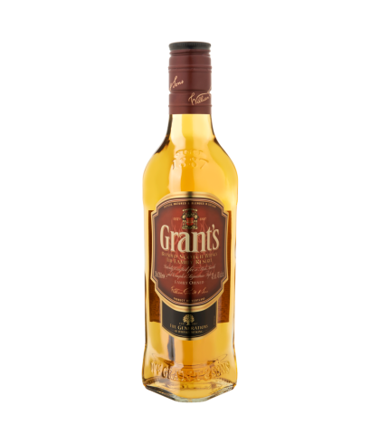 Fles Grant's whisky, whisky, op voorraad bij slijterij t Bockje in Bathmen