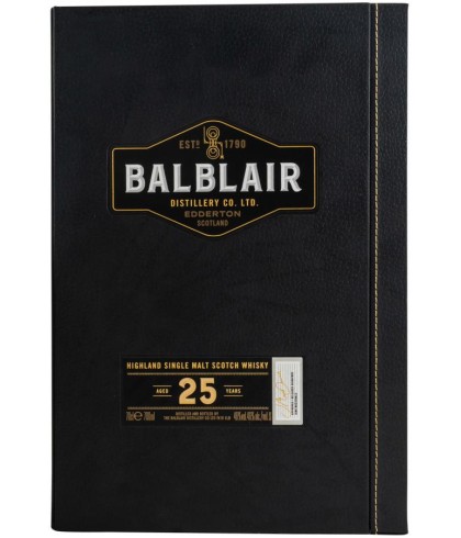 Fles Balblair 25 Years Old, single malt whisky, op voorraad bij slijterij t Bockje in Bathmen