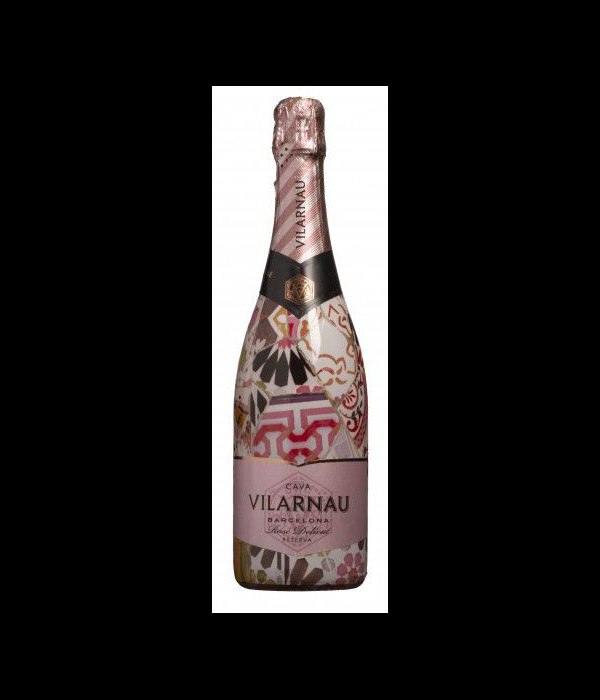 Vilarnau Cava Brut Reserva Rosé Gaudi Limited Edition, wijn bij t Bockje in Bathmen
