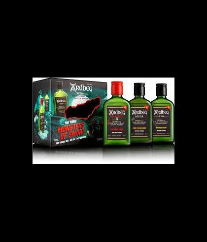 Fles ARDBEG Monsters of smoke, whisky, op voorraad bij slijterij t Bockje in Bathmen