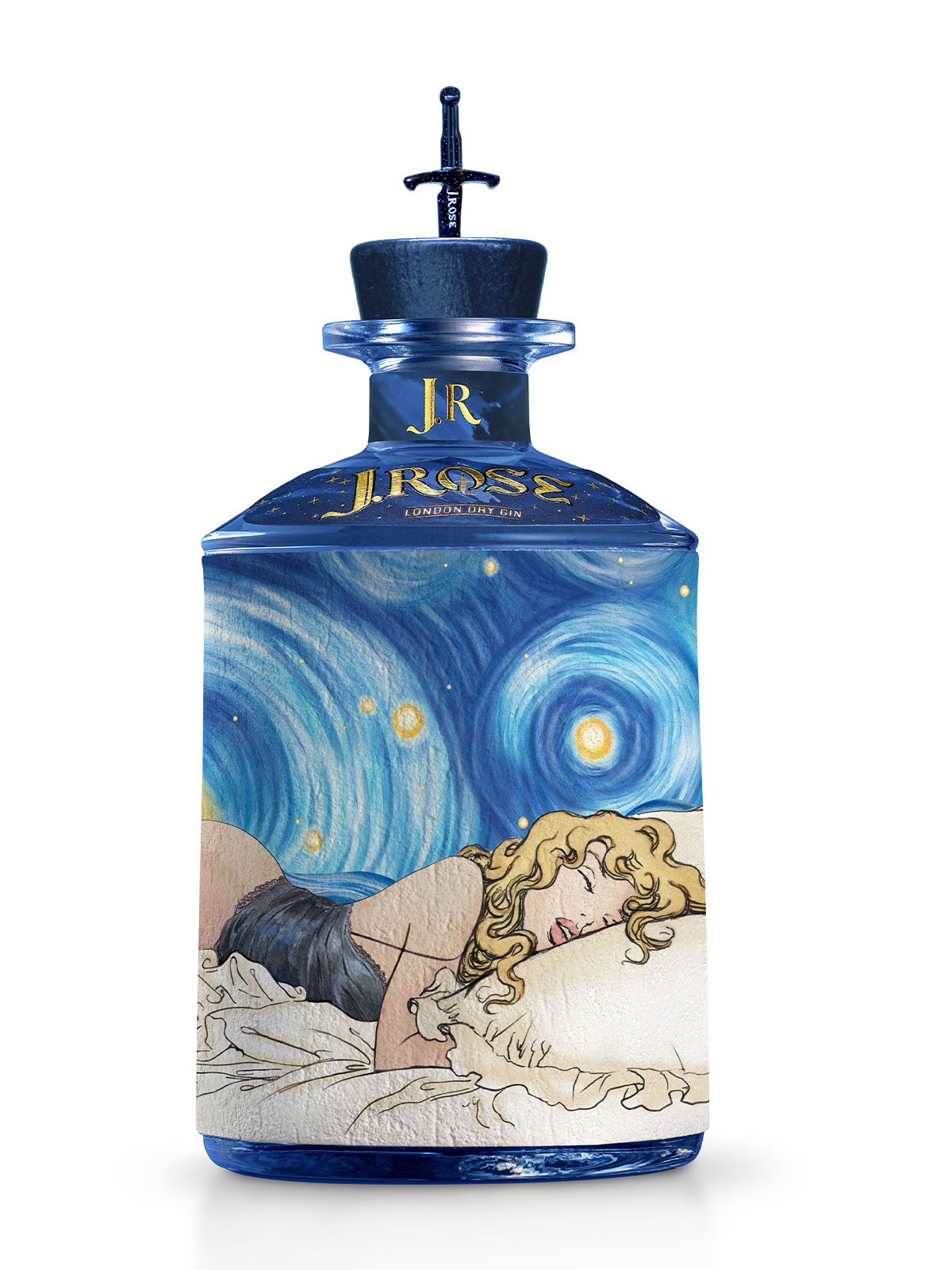Fles J.Rose London Dry Gin Limited Edition, gin van J.Rose, bij slijterij ’t Bockje in Bathmen