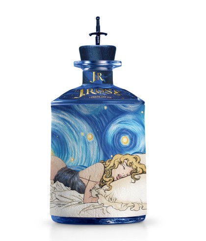 Fles J.Rose London Dry Gin Limited Edition, gin, op voorraad bij slijterij t Bockje in Bathmen