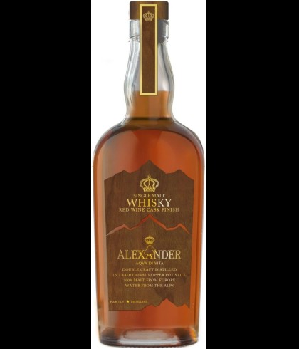 Fles Bottega Single Malt Whisky Red Wine Cask, whisky, op voorraad bij slijterij t Bockje in Bathmen