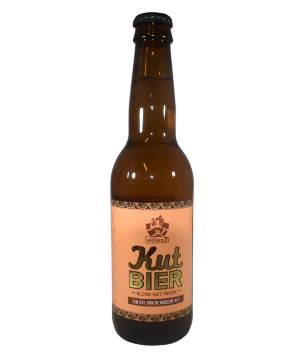 Boegbeeld Kutbier met perzik bij t Bockje in Bathmen