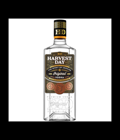 Fles Harvest Day wodka 100 cl, bij slijterij t Bockje in Bathmen