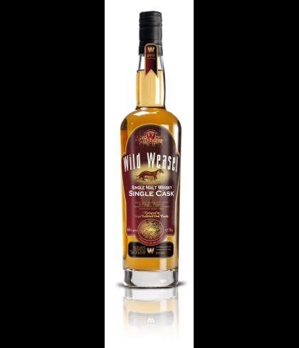Fles Wild Weasel Single Cask Single Malt Whiskey, whisky, op voorraad bij slijterij t Bockje in Bathmen
