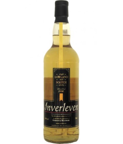 Fles INVERLEVEN 1990 15 Y, whisky, op voorraad bij slijterij ’t Bockje in Bathmen