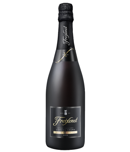 Fles Freixenet Cordon Negro Brut, wijn op voorraad bij slijterij t Bockje in Bathmen