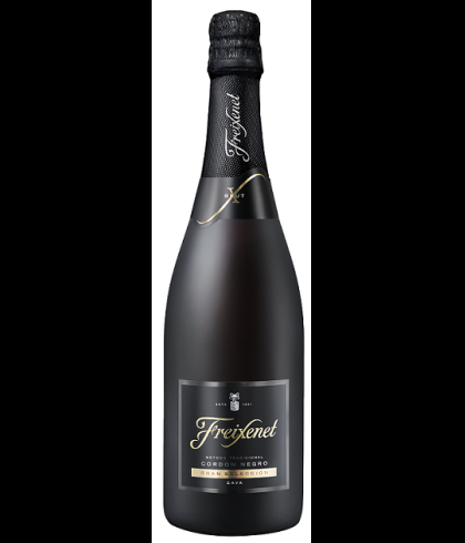 Fles Freixenet Cordon Negro Brut, wijn op voorraad bij slijterij t Bockje in Bathmen
