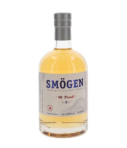 Fles Smögen 90 Proof, whisky, op voorraad bij slijterij t Bockje in Bathmen
