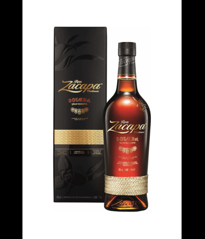 Fles Ron Zacapa Solera Gran Reserva, rum, op voorraad bij slijterij t Bockje in Bathmen