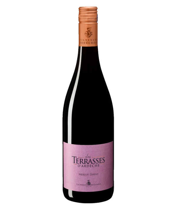 Les Terrasses D’Ardèche Rouge Merlot-Syrah, wijn bij t Bockje in Bathmen
