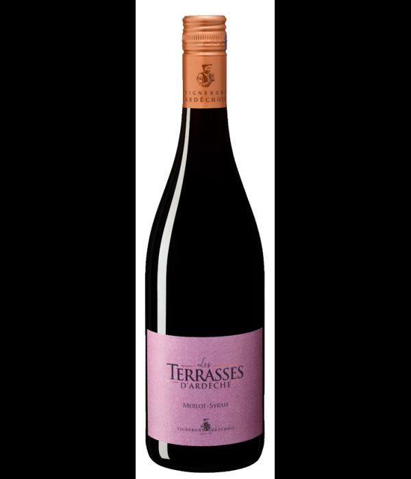 Les Terrasses D’Ardèche Rouge Merlot-Syrah, wijn bij t Bockje in Bathmen