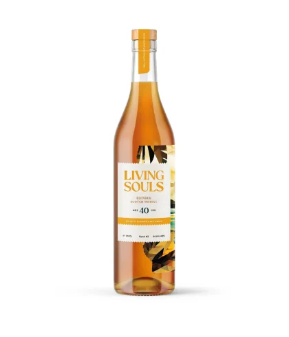 Fles whisky van bottelaar Living Souls, op voorraad bij slijterij t Bockje in Bathmen