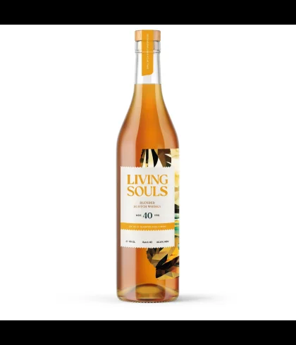 Fles whisky van bottelaar Living Souls, op voorraad bij slijterij t Bockje in Bathmen