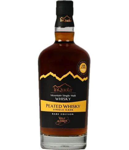 Fles Villa de Varda Inquota Peated Whisky #1009, whisky, op voorraad bij slijterij ’t Bockje in Bathmen