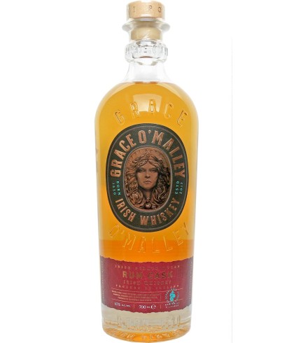 Fles Grace O’Malley Rum Cask, single malt whisky, op voorraad bij slijterij t Bockje in Bathmen