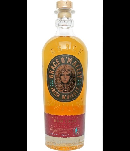 Fles Grace O’Malley Rum Cask, single malt whisky, op voorraad bij slijterij t Bockje in Bathmen