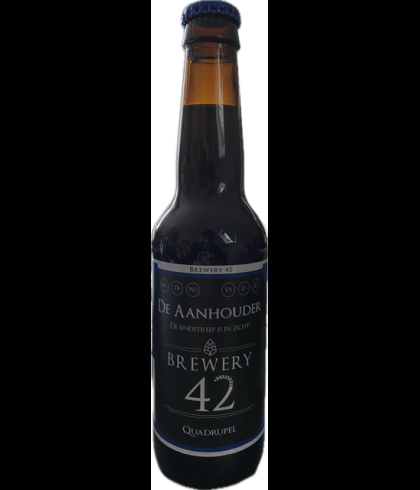 Fles Brewery 42 De Aanhouder, bier van Brewery 42, bij slijterij t Bockje in Bathmen