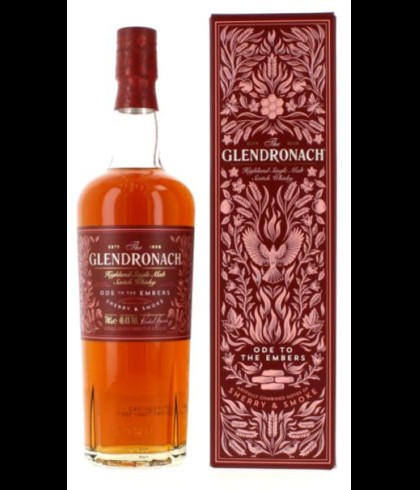 Fles GlenDronach Ode to the Embers, single malt whisky, op voorraad bij slijterij t Bockje in Bathmen