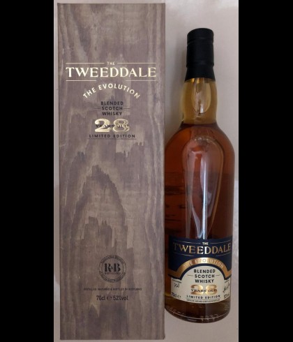 Fles The Tweeddale 28 Years Old The Evolution, whisky, op voorraad bij slijterij t Bockje in Bathmen