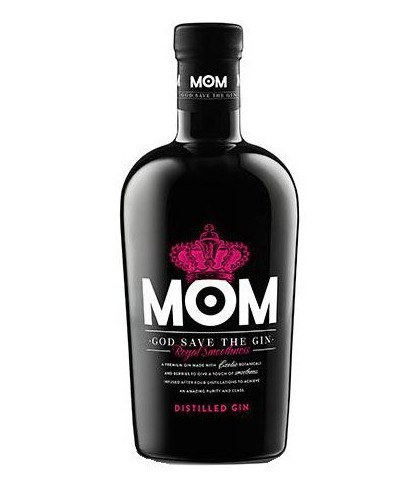 Fles MOM God Save The Gin, gin, op voorraad bij slijterij t Bockje in Bathmen