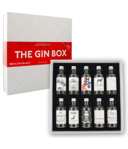 Geschenk The Gin Box World Tour Edition, bij slijterij ’t Bockje in Bathmen