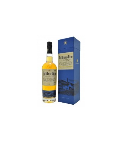 Fles Tullibardine 225 Sauternes Wood Finish Single Speyside Malt Whisky, whisky, bij slijterij ’t Bockje in Bathmen