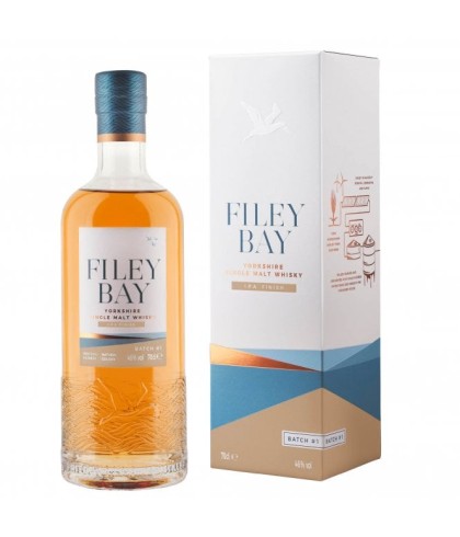 Fles Filey Bay IPA Finish, single malt whisky, op voorraad bij slijterij t Bockje in Bathmen