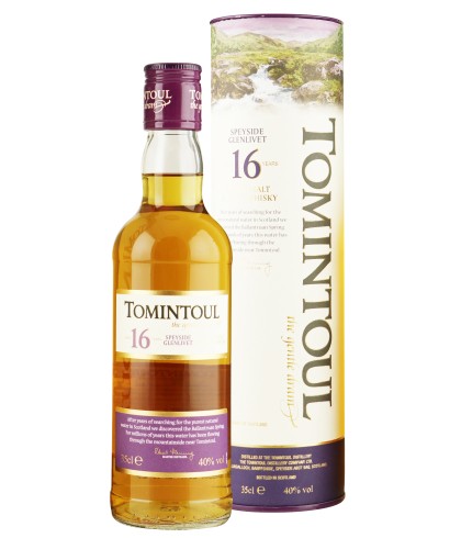 Bottle of Tomintoul 16 Years Old Single Malt, whisky