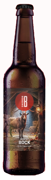 Fles Berging herfstbock, bier, bij slijterij t Bockje in Bathmen