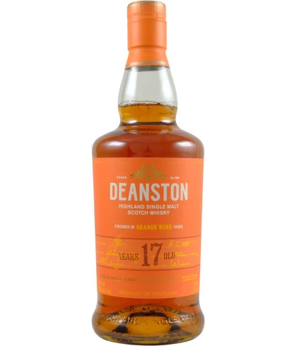 Fles Deanston 17 Years Old Vino de Naranja Finish, single malt whisky, op voorraad bij slijterij t Bockje in Bathmen