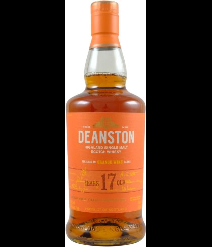 Fles Deanston 17 Years Old Vino de Naranja Finish, single malt whisky, op voorraad bij slijterij t Bockje in Bathmen