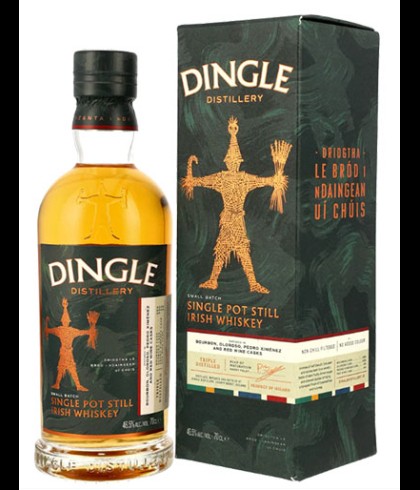 Fles Dingle Single Pot Still, single malt whisky, op voorraad bij slijterij t Bockje in Bathmen