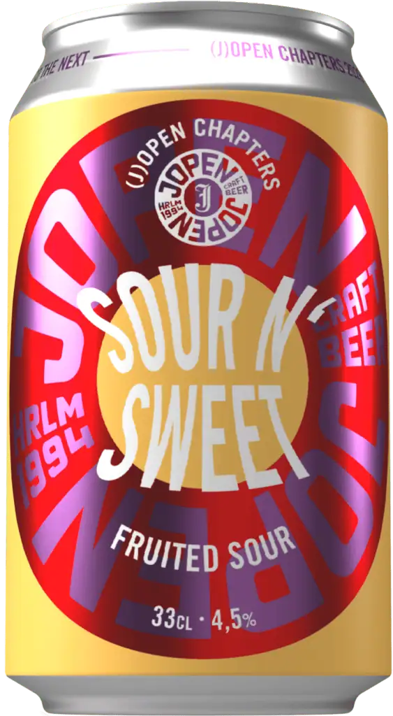 Fles Jopen Sour N' Sweet Fruited Sour, bier van Jopen, op voorraad bij slijterij t Bockje in Bathmen