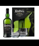 Arbeg 10 Years old Islay single malt whisky geschenk + 2 glazen