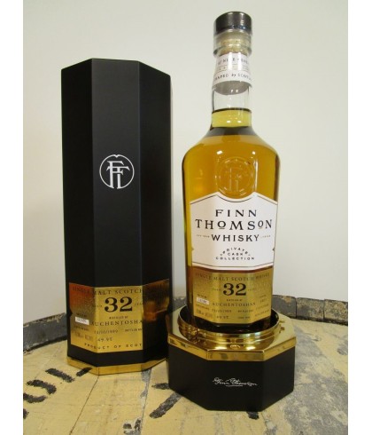 Fles Finn Thomson Auchentoshan 1989 32 Years Old, single malt whisky, op voorraad bij slijterij t Bockje in Bathmen