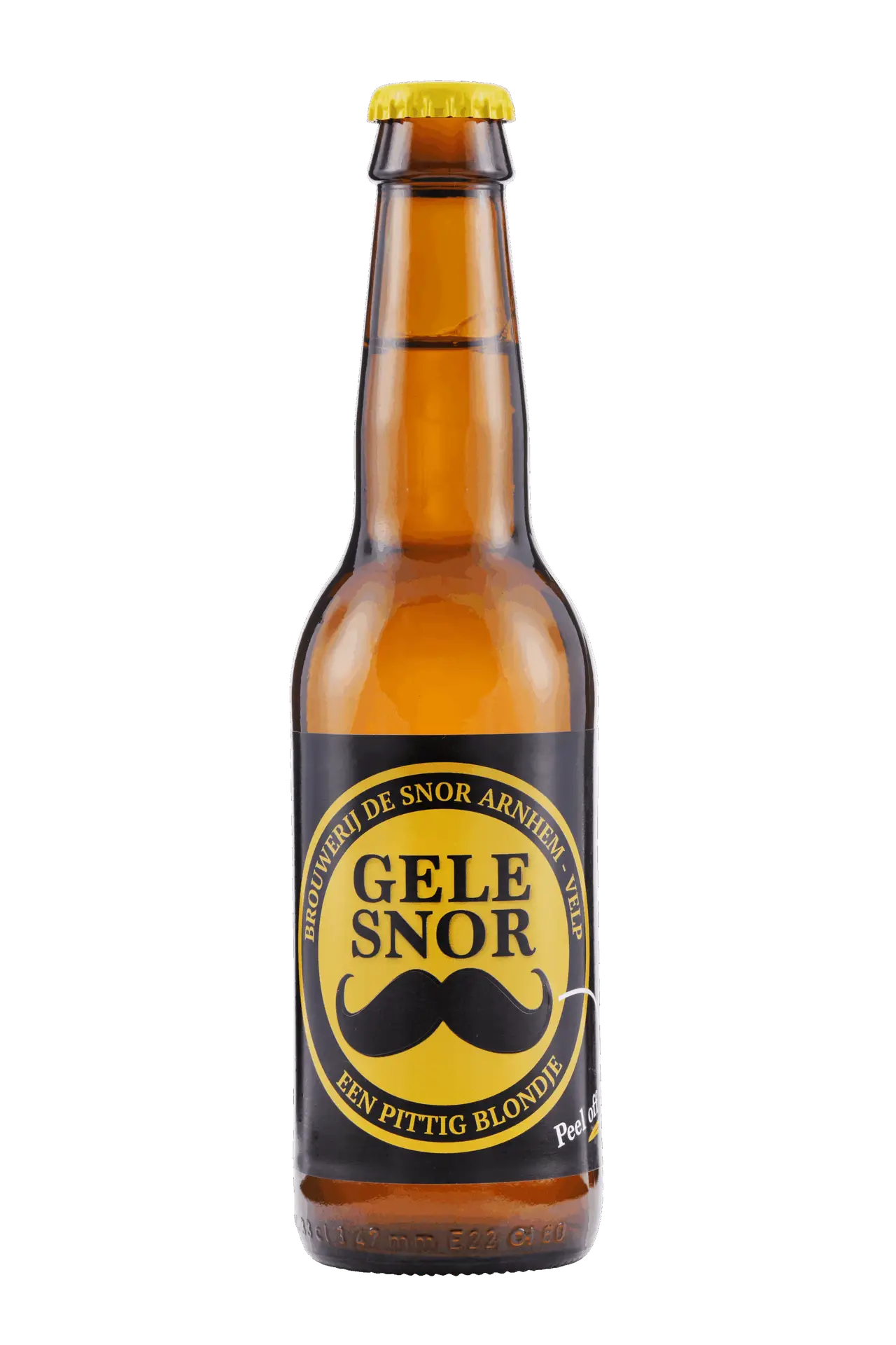 Fles Brouwerij De Snor Gele Snor, bier van Brouwerij De Snor, op voorraad bij slijterij t Bockje in Bathmen