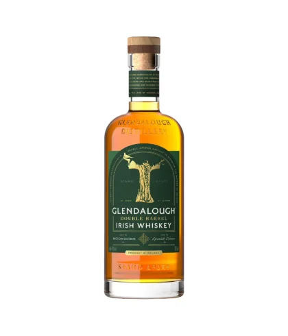 Fles Glendalough Double Barrel Bourbon & Oloroso, single malt whisky, op voorraad bij slijterij t Bockje in Bathmen