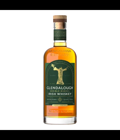 Fles Glendalough Double Barrel Bourbon & Oloroso, single malt whisky, op voorraad bij slijterij t Bockje in Bathmen