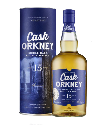 Fles Cask Orkney 15 Years Old, whisky, op voorraad bij slijterij t Bockje in Bathmen